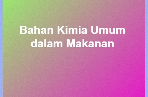 Bahan Kimia