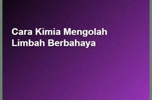 Limbah Kimia