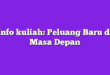 Info kuliah: Peluang Baru di Masa Depan